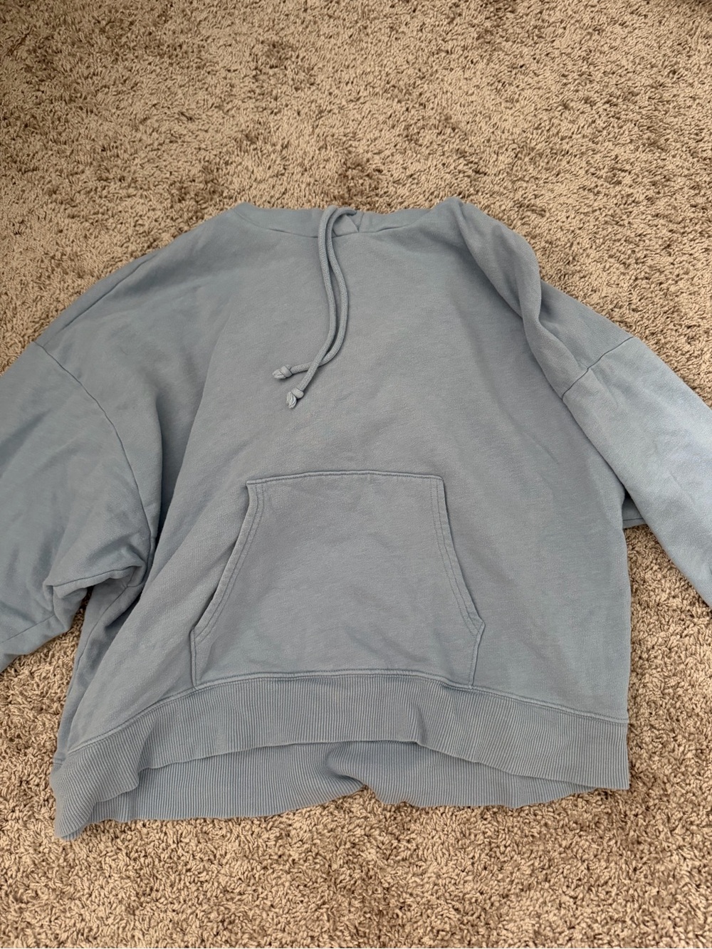 American Eagle Outfitters Men's Light Blue Crewneck Pullover
